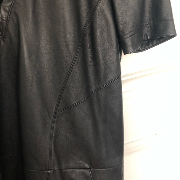 [SOLD] Helmet Lang 100% Leather Dress - Picture 4 of 7